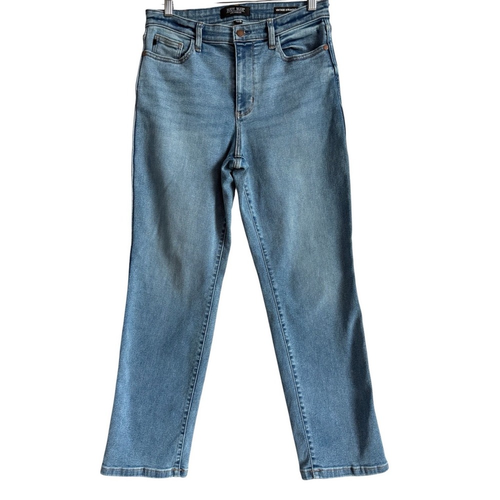 Judy Blue Jeans Women's 7/28 Blue Medium Wash Straight Fit Stretch JB8607 Casual